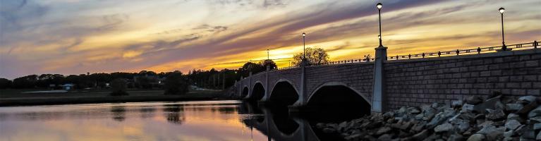 Taunton River Sunset Bridge